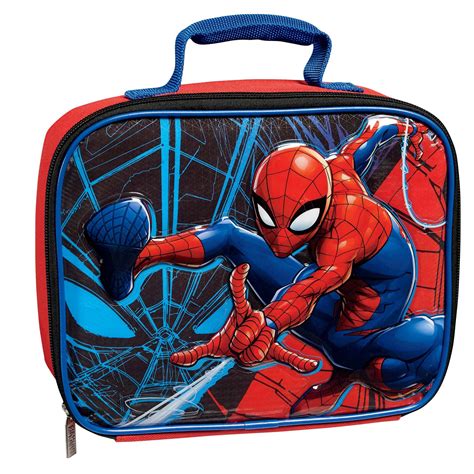 spiderman steel lunch box|character lunch bags spider-man.